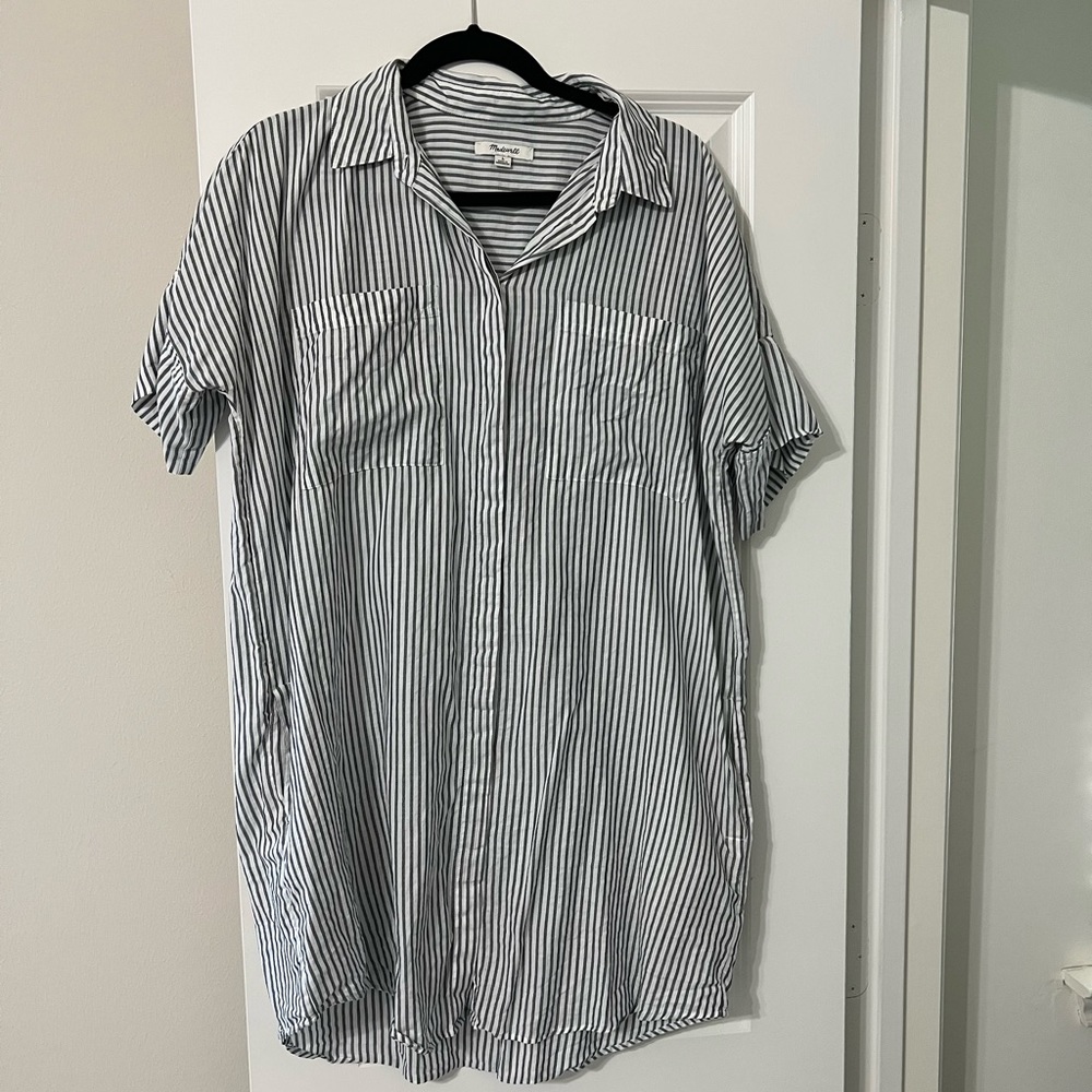 MADEWELL Striped shift dress